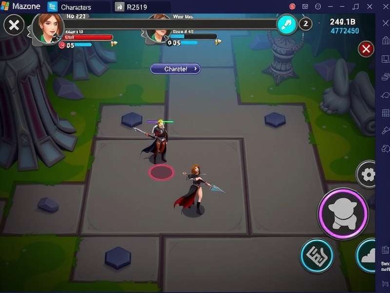 Spinning Gust Guardians character selection screen